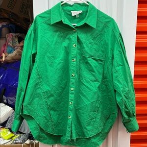 Fantastic Fawn Emerald Green Button-Down Shirt